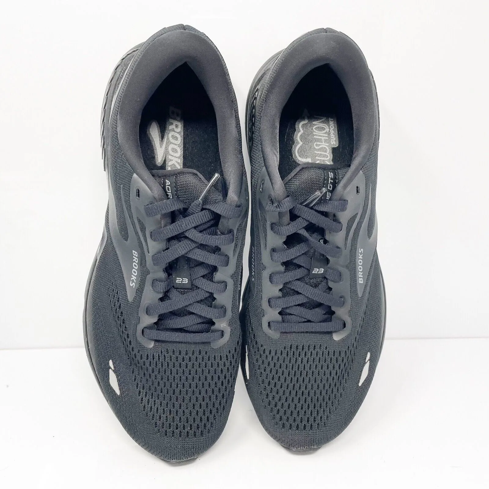 Brooks Womens Adrenaline GTS 23 1203811D020 Black Running Shoes Sneakers Sz 11 D