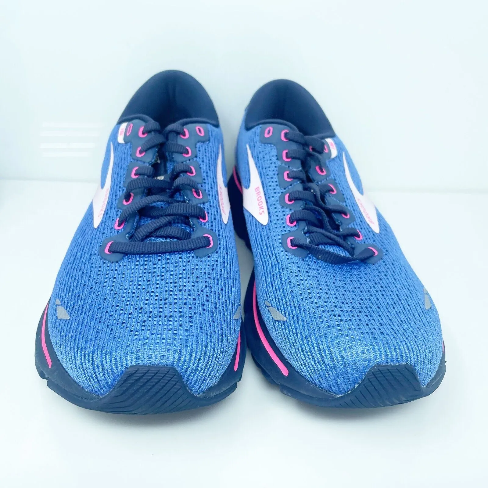 Brooks Womens Ghost 15 1203801B469 Blue Running Shoes Sneakers Size 10 B