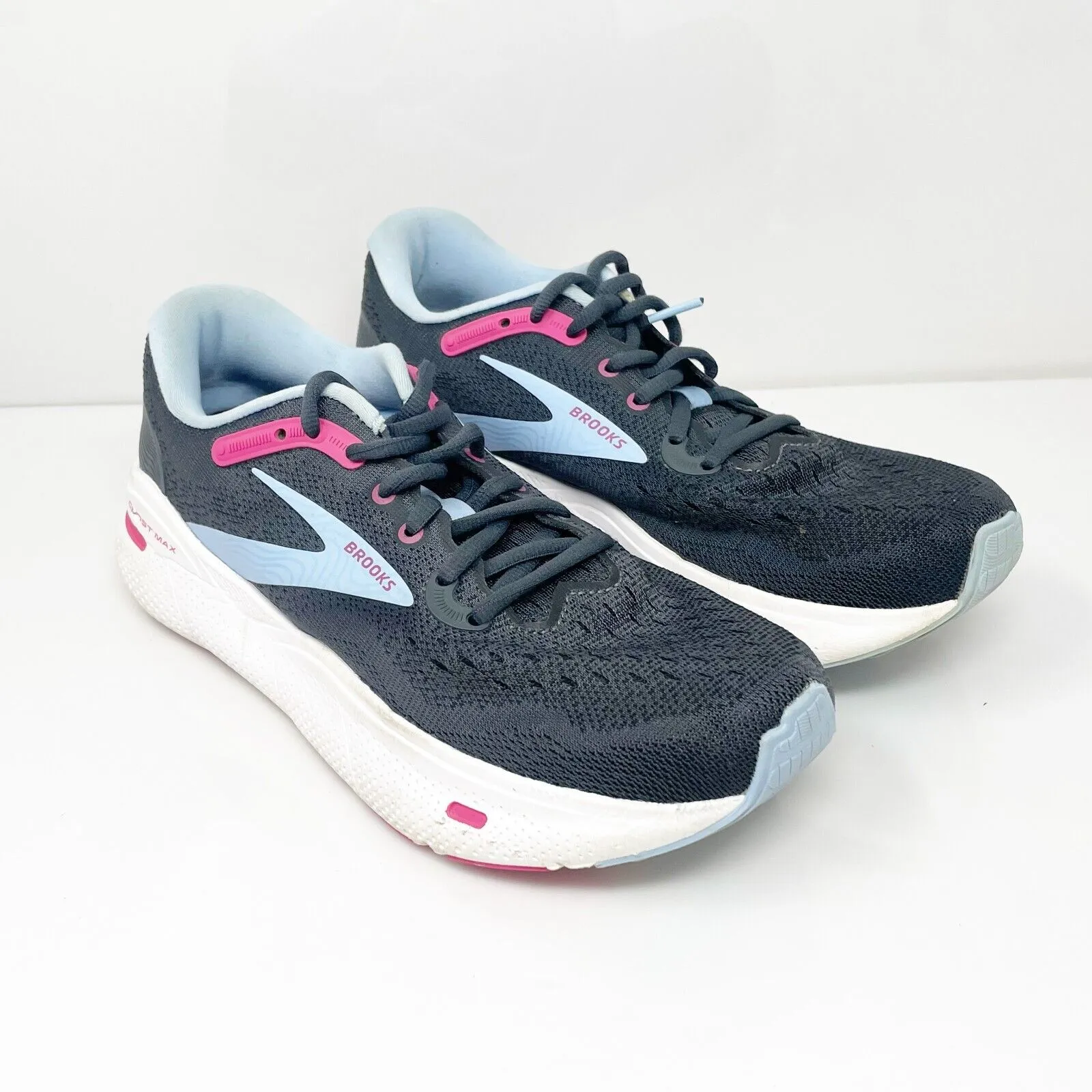 Brooks Womens Ghost Max 1203951B082 Black Running Shoes Sneakers Size 8.5 B