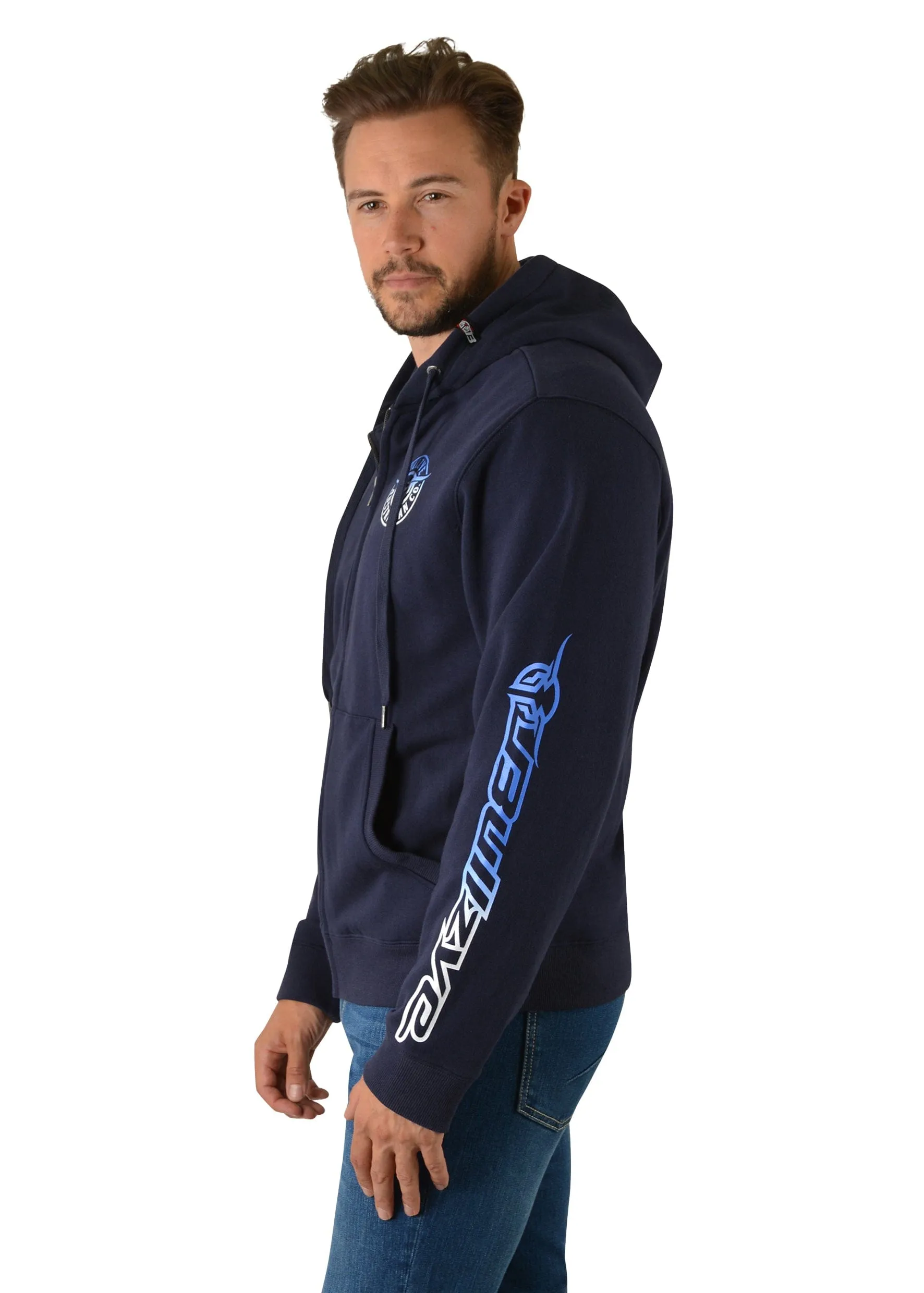 Bullzye Mens Bullring Zip Up Hoodie