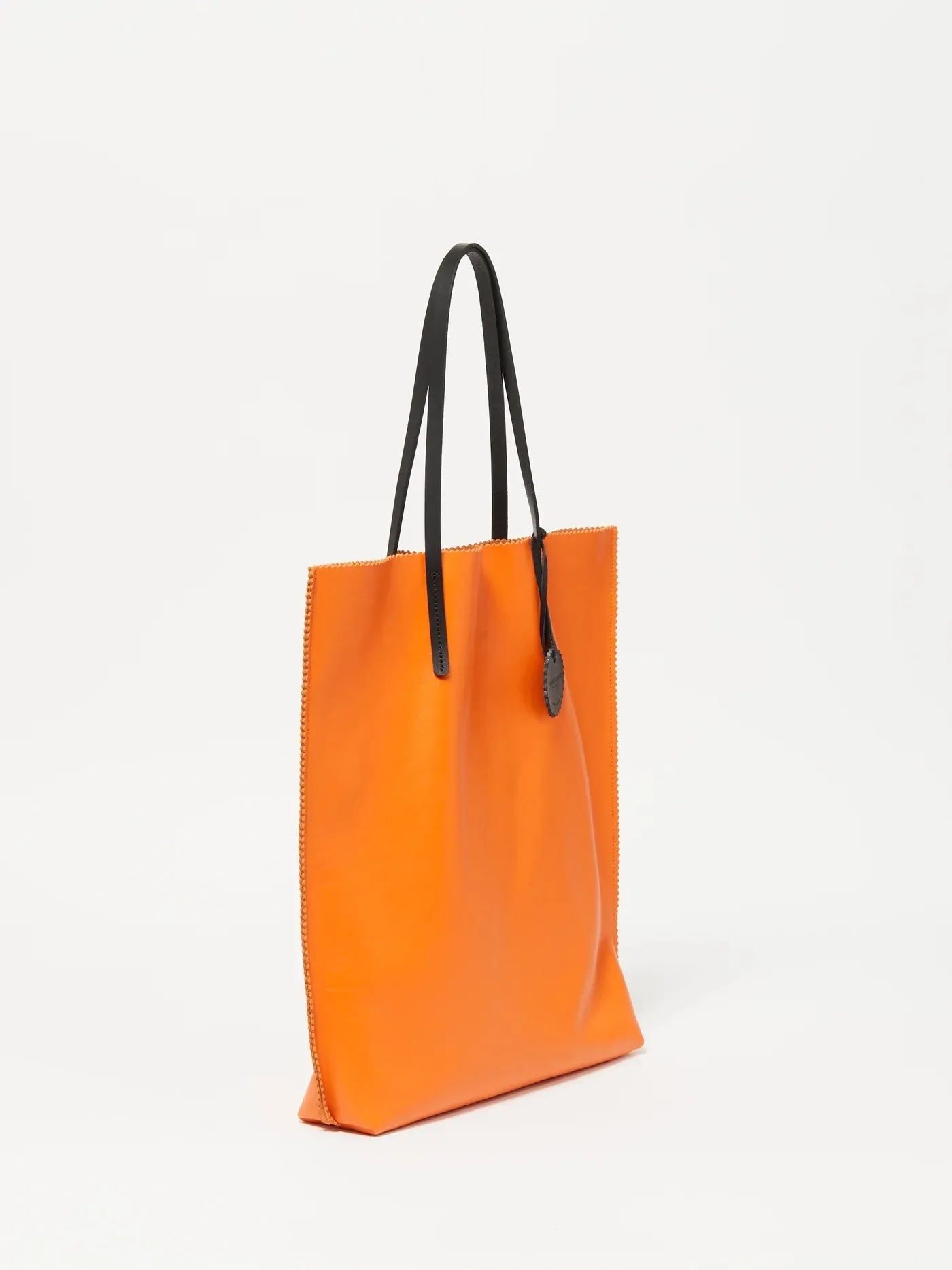 CALM  NAPPA LEATHER TOTE BAG - MANDARINE