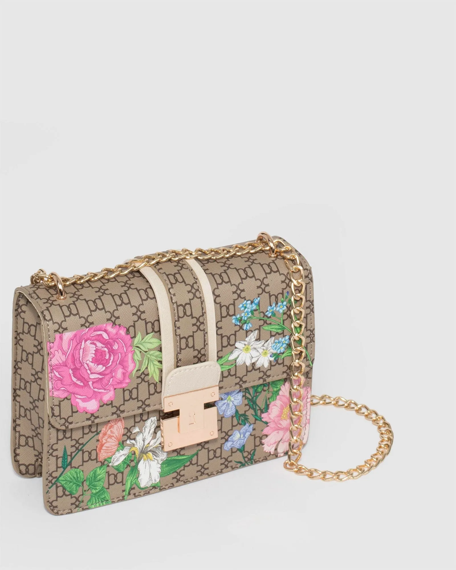 Cara Mono Print Crossbody Bag