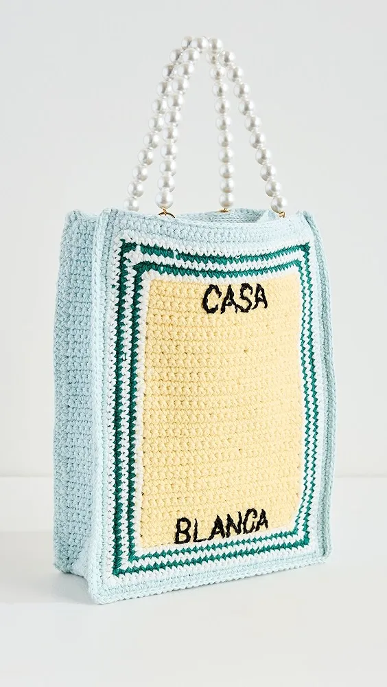 Casablanca   Cotton Mini Crochet Bag 