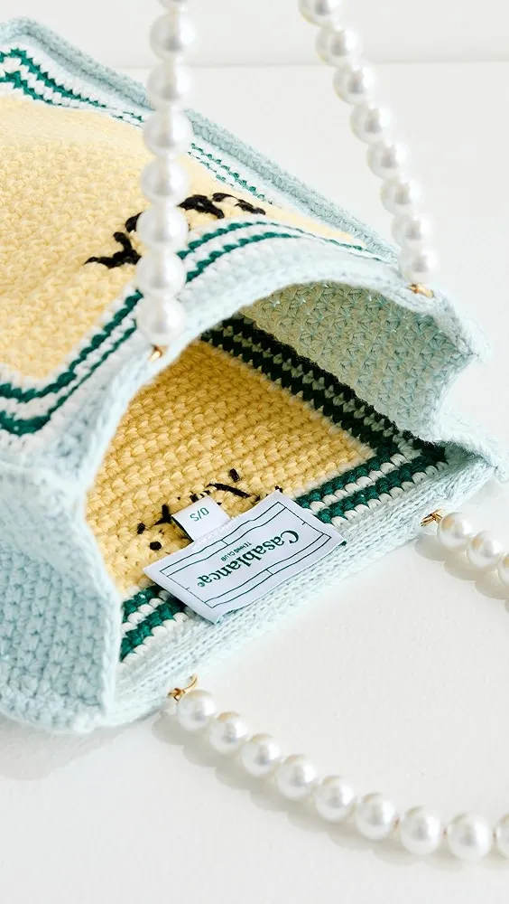 Casablanca   Cotton Mini Crochet Bag 
