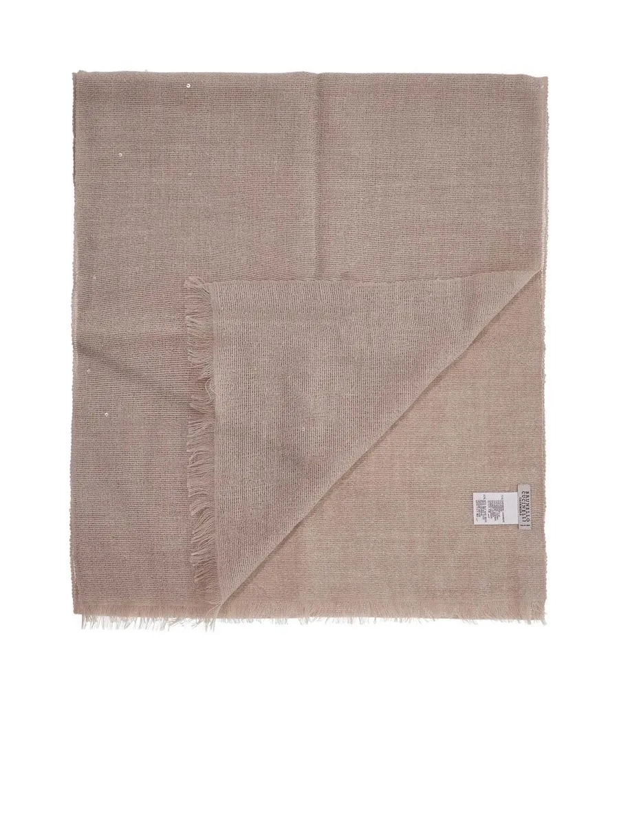 Cashmere And Silk Scarf With Sequins