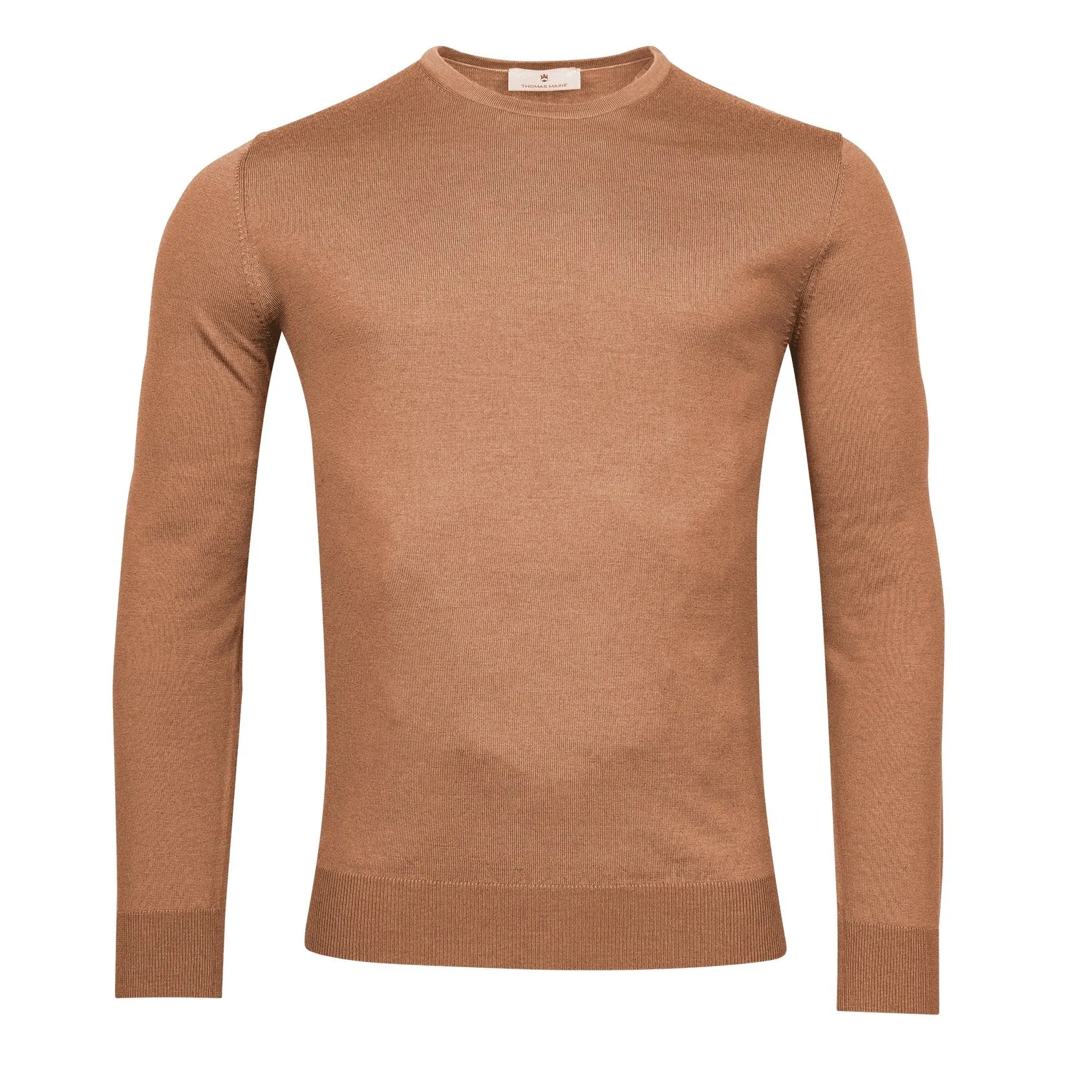 Cashmere Crew Neck Pullover Caramel