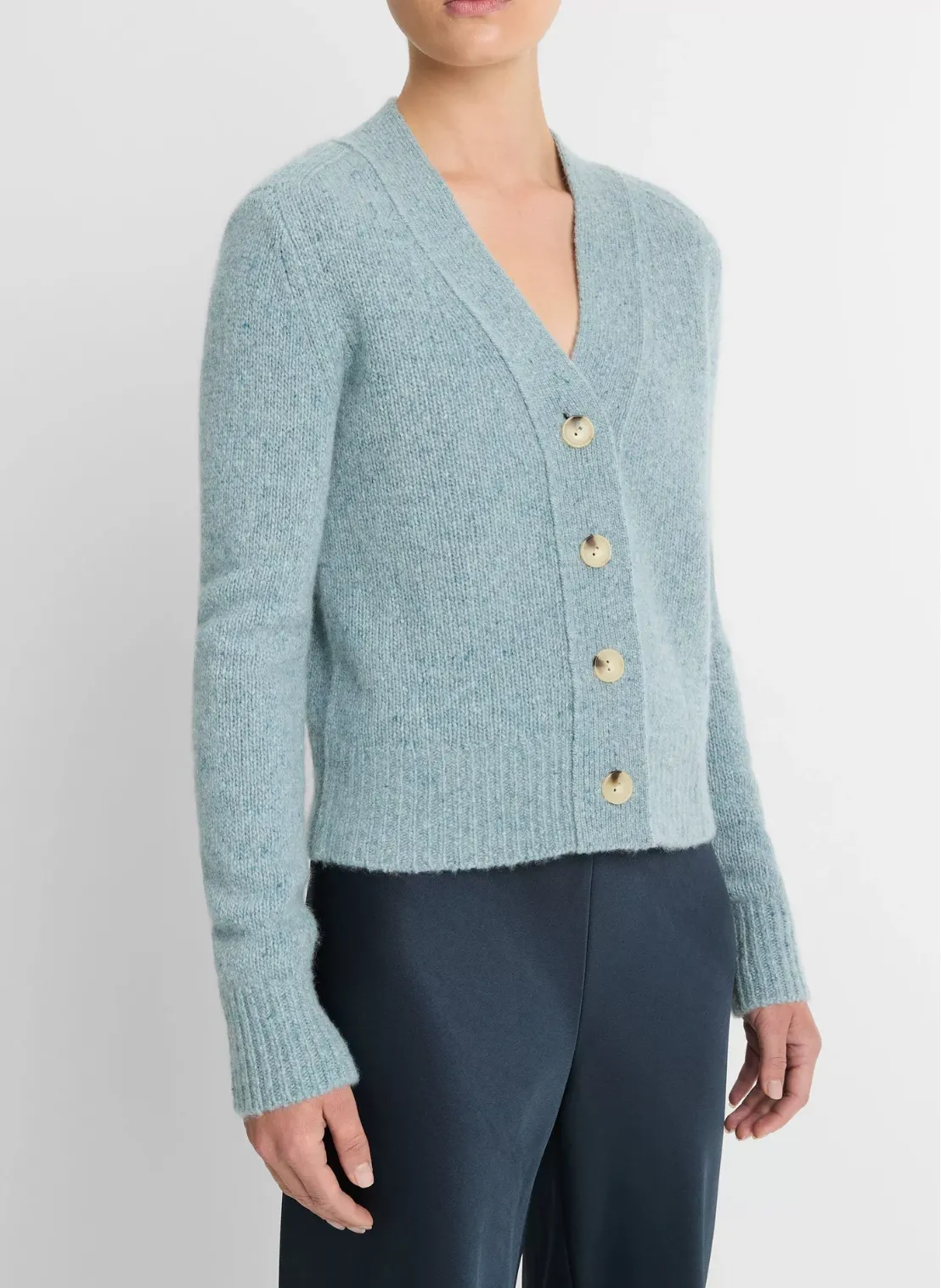 Cashmere Donegal Cardigan - Capri