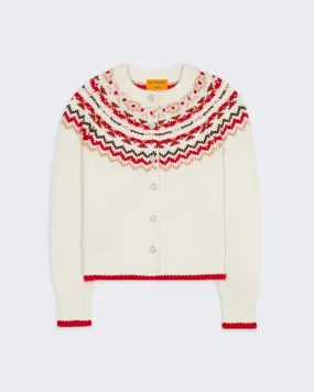 Chalet Cardigan - Cream Combo