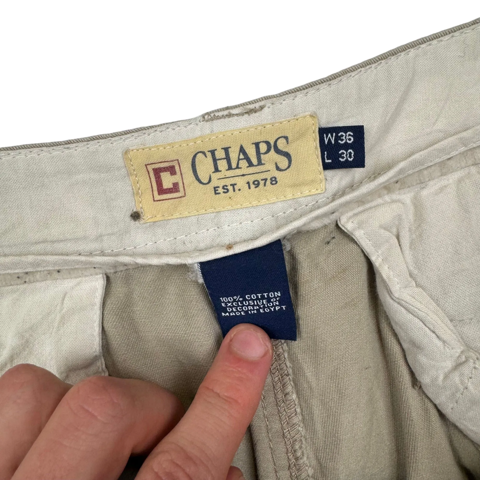 Chaps 00's Cargo Pants Beige