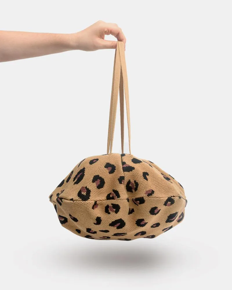 Cheetah Pita Bag in Camel