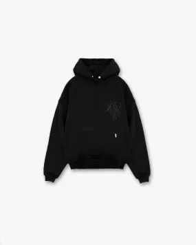 Cherub Initial Hoodie - Black