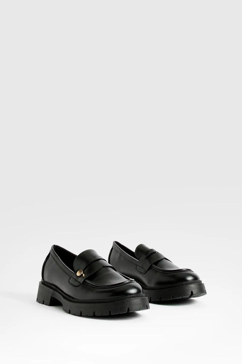 Chunky Hardware Detail Loafers