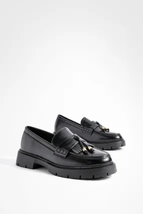 Chunky Tassel Detail Loafers