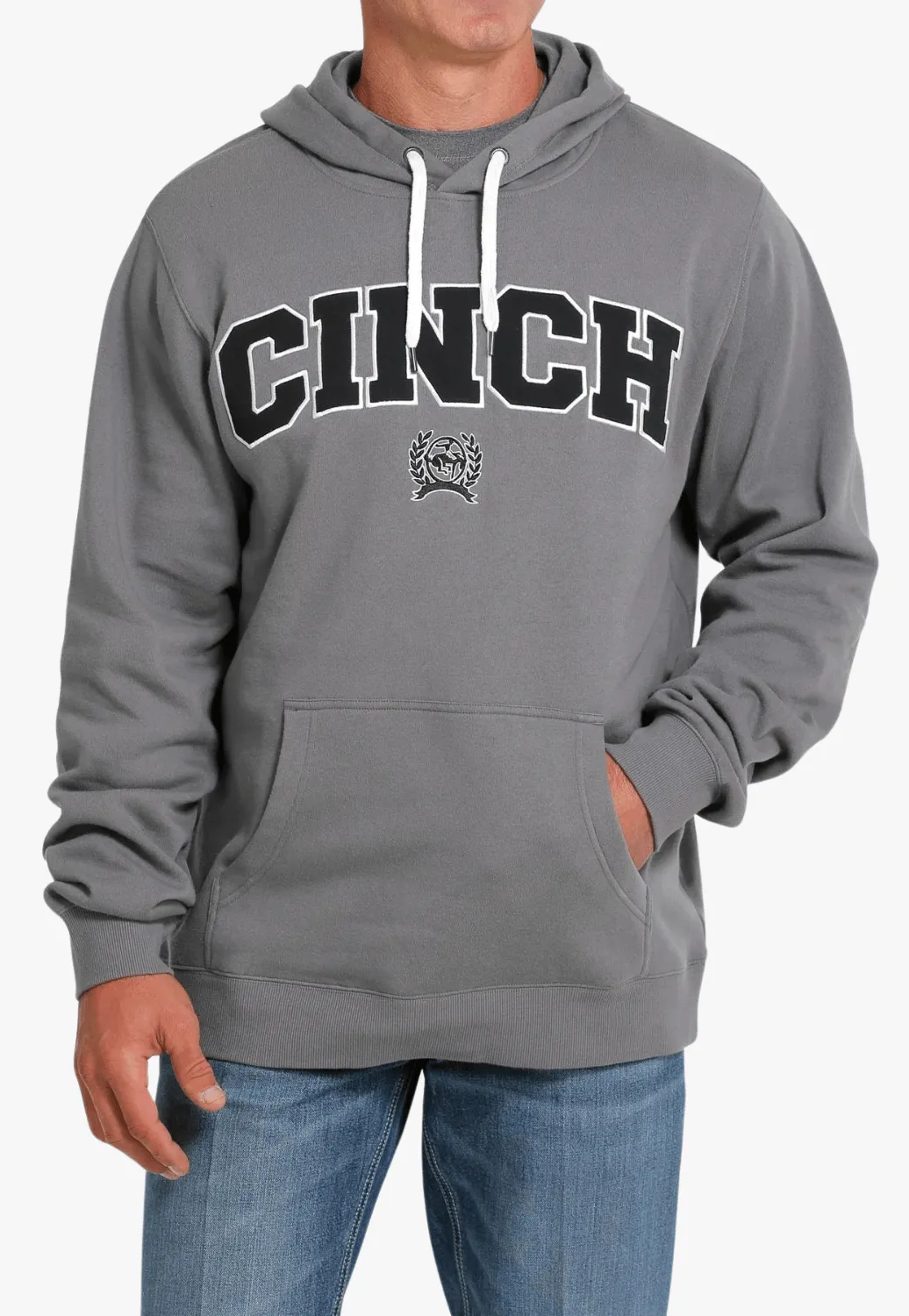 Cinch Mens Logo Pullover Hoodie