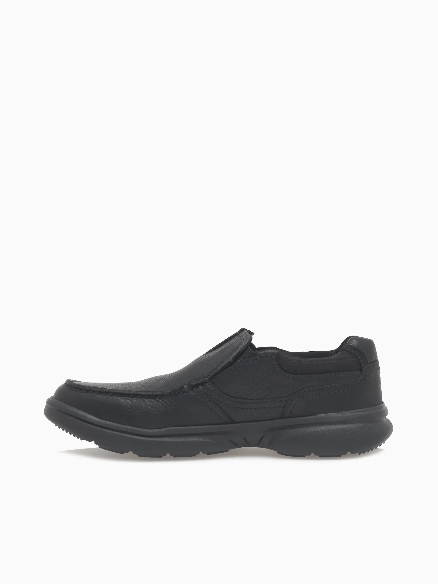 Clarks Bradley Free Black Tumbled Lea