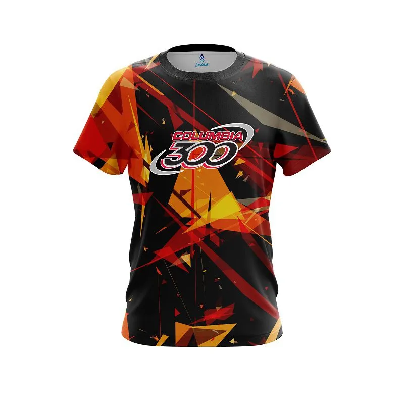 Columbia 300 Shattered Shapes CoolWick Bowling Jersey