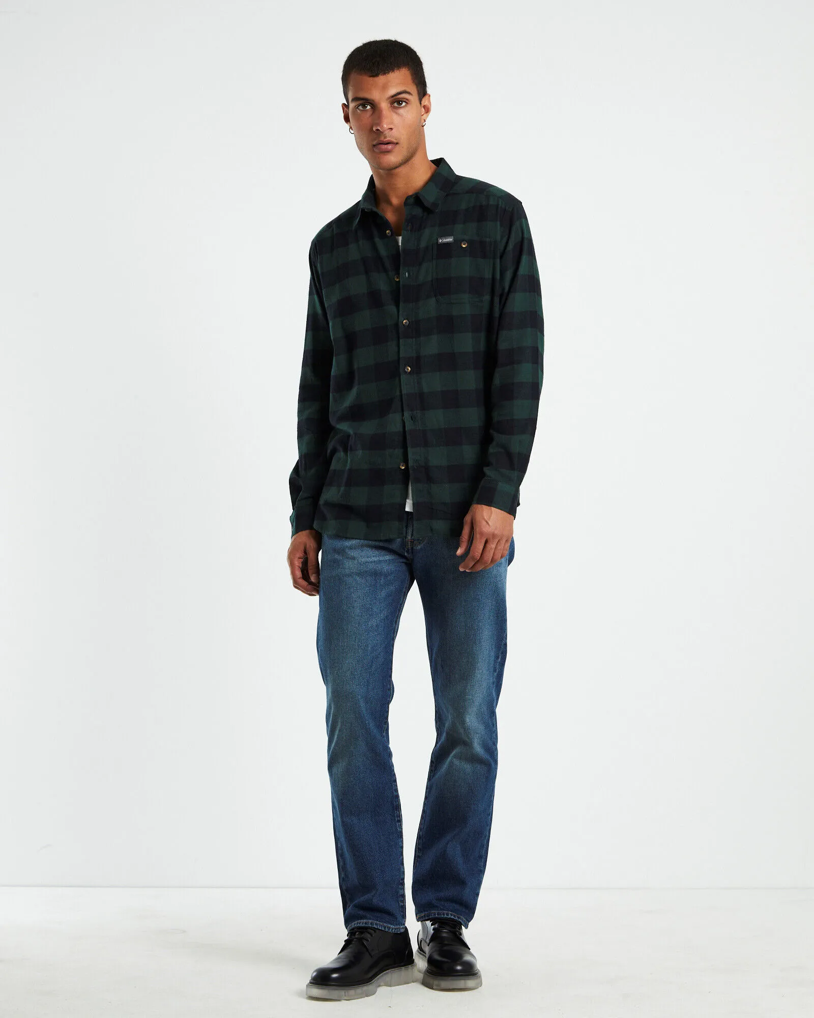 Columbia Cornell Woods Flannel Long Sleeve Shirt Spruce Green