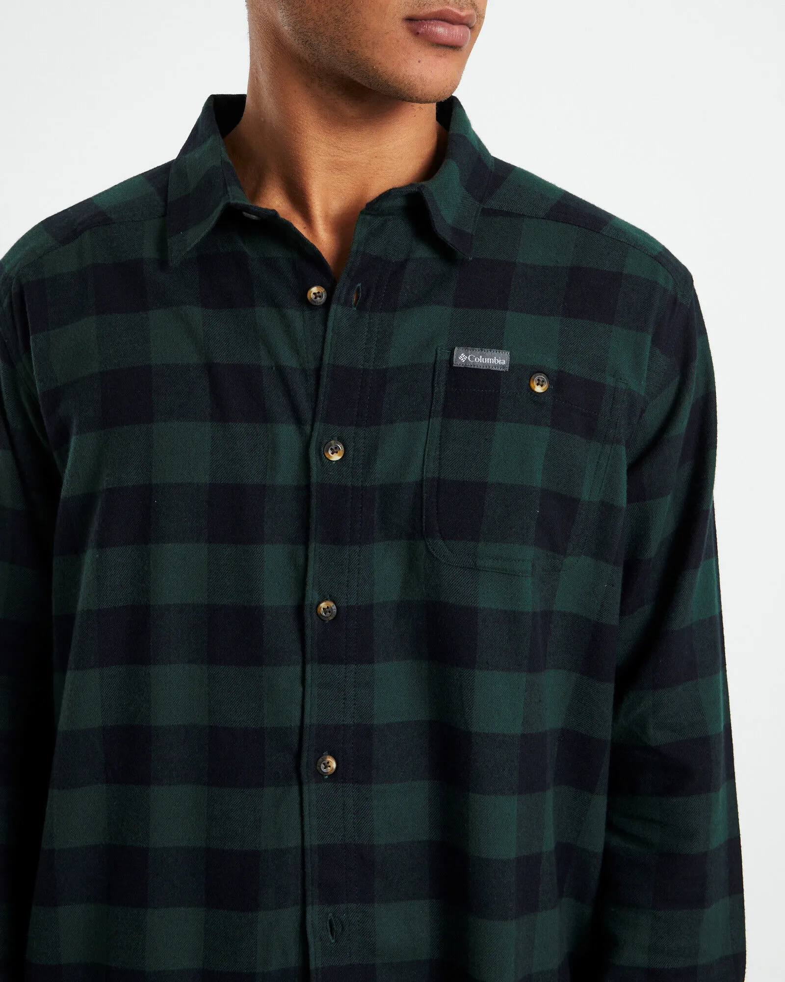 Columbia Cornell Woods Flannel Long Sleeve Shirt Spruce Green