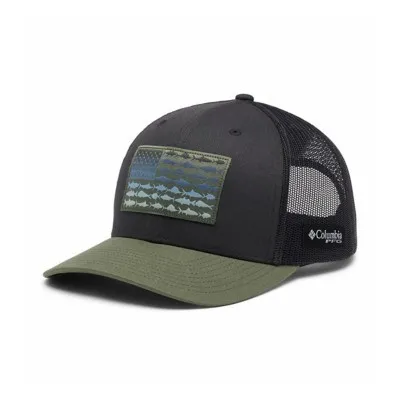 Columbia PFG Mesh Fish Flag Snapback Hat