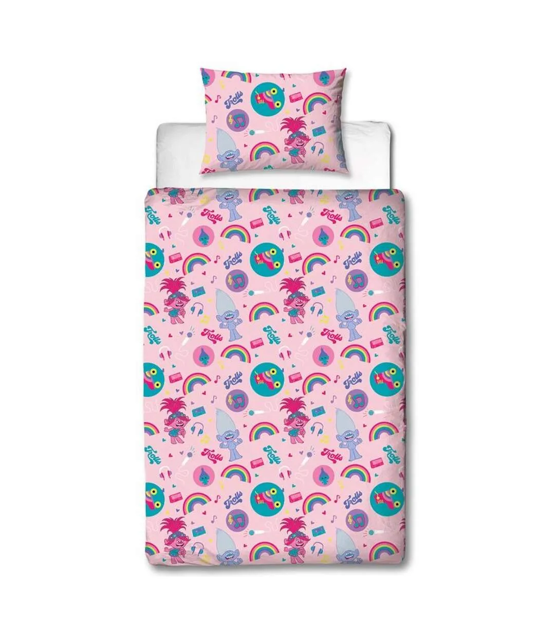 Concert duvet cover set pink Trolls 2