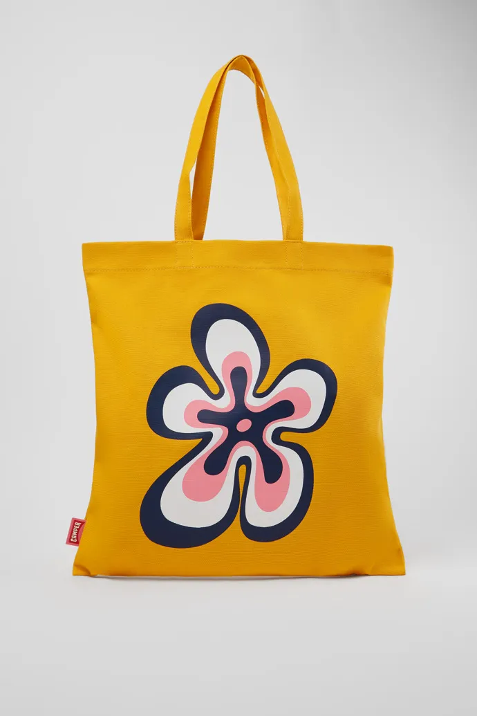 ConMigo Orange recycled cotton tote bag