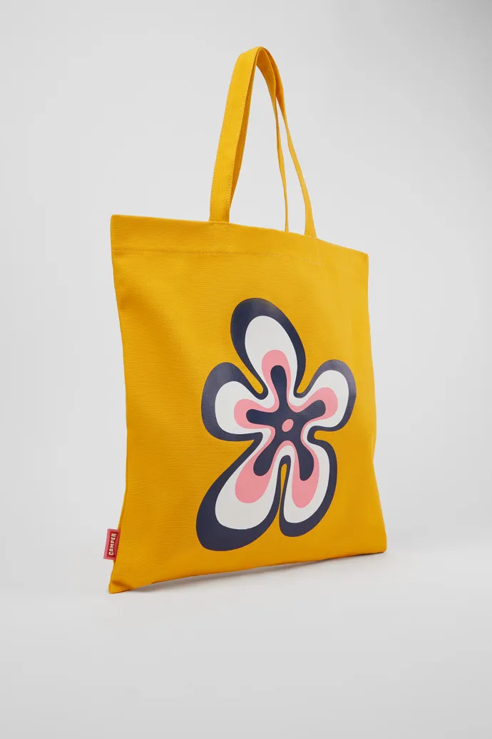 ConMigo Orange recycled cotton tote bag