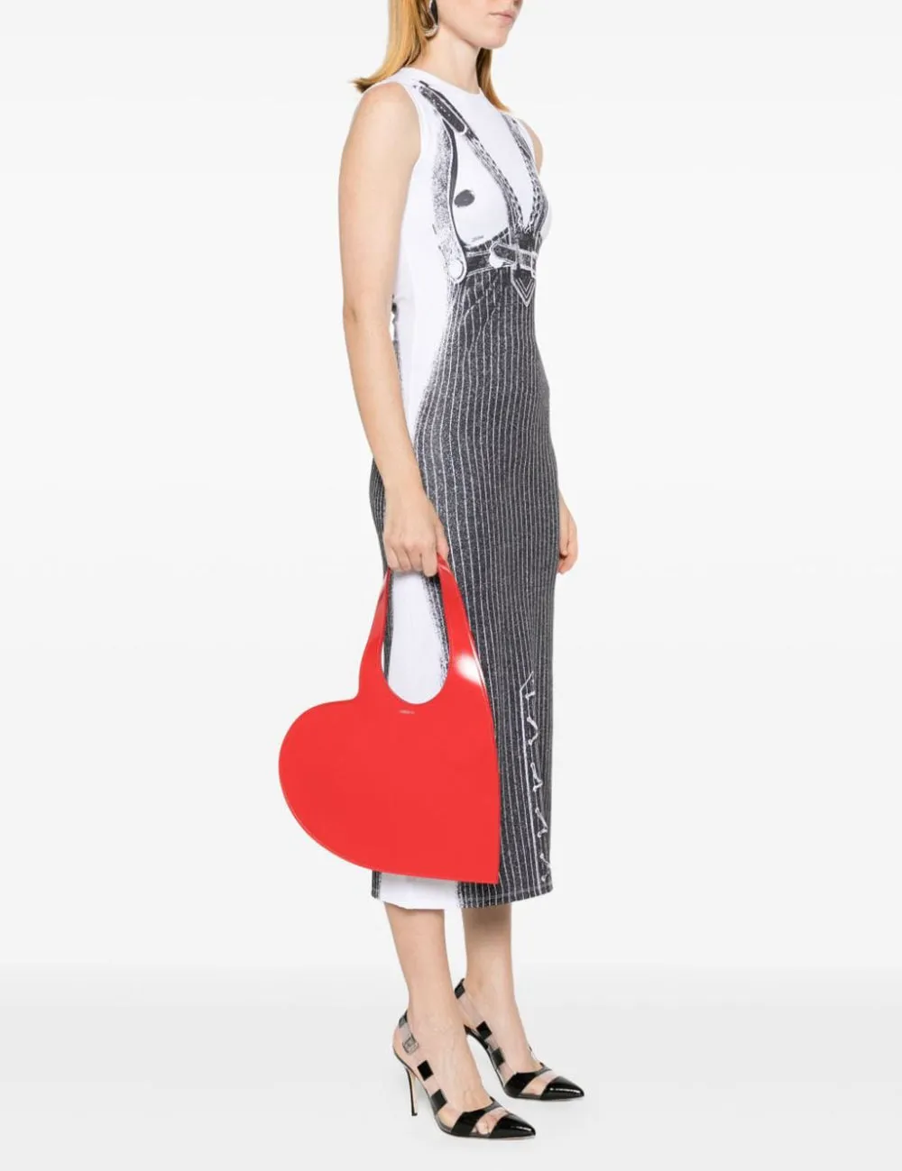 COPERNI GLOSS LEATHER MINI HEART TOTE