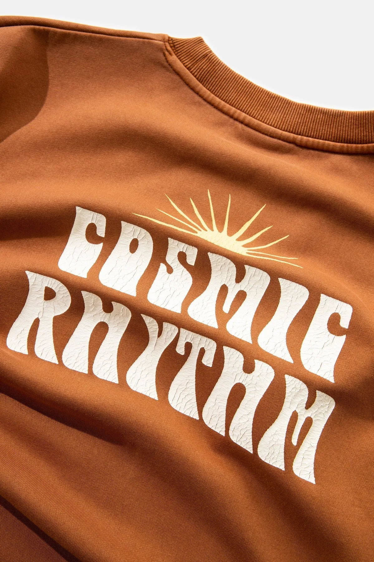 Cosmic Vintage Fleece Crew Baked Clay