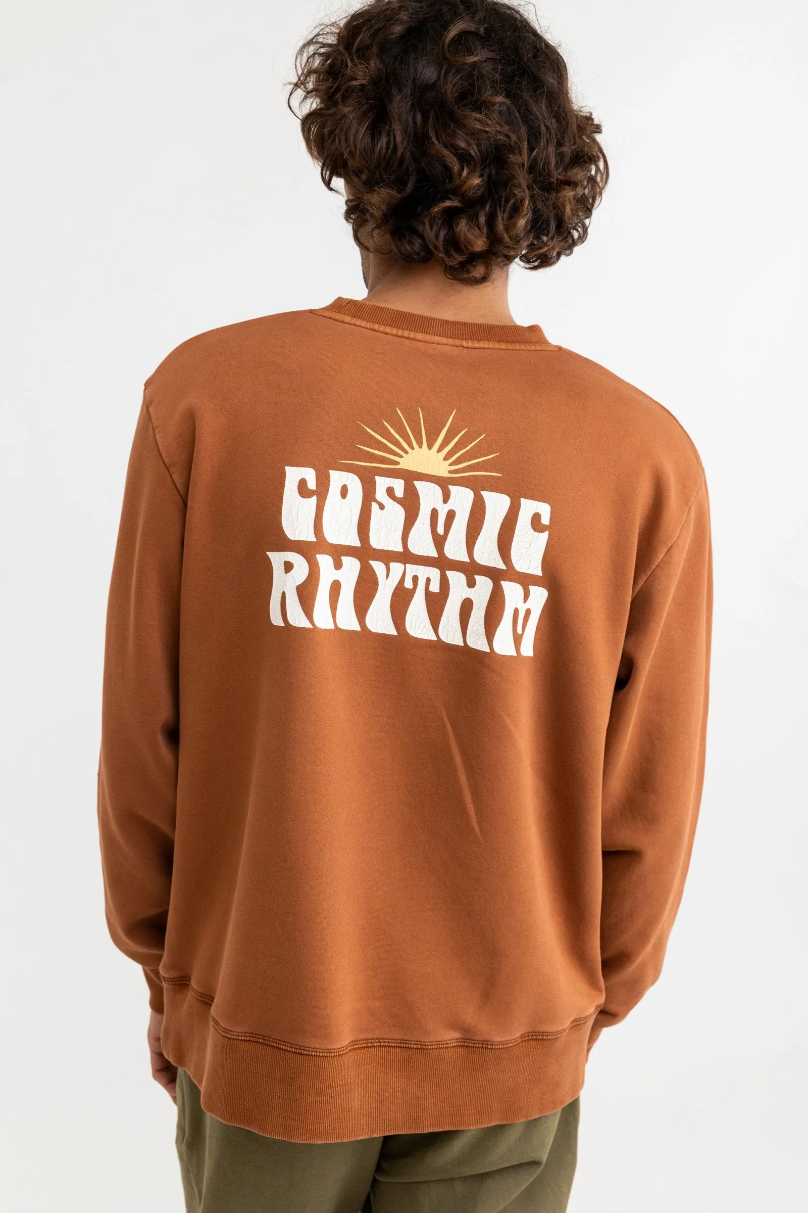Cosmic Vintage Fleece Crew Baked Clay