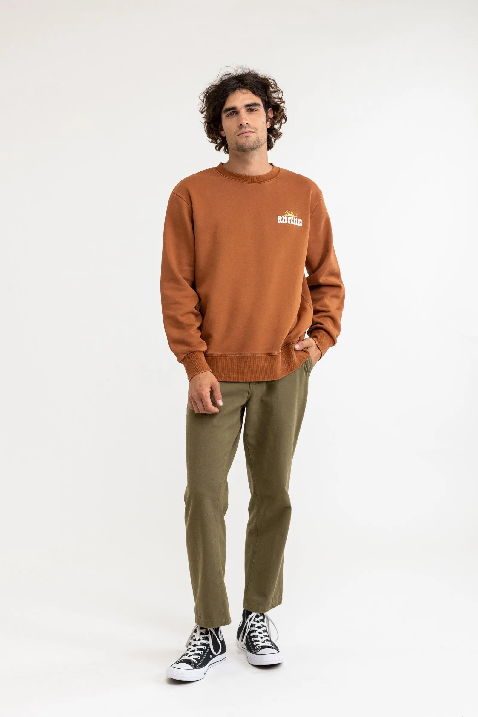 Cosmic Vintage Fleece Crew Baked Clay