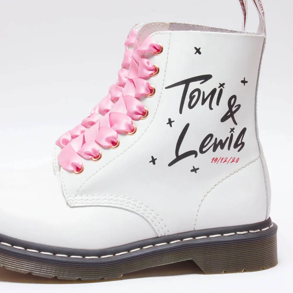 Crazy In Love Bride Custom Dr Martens
