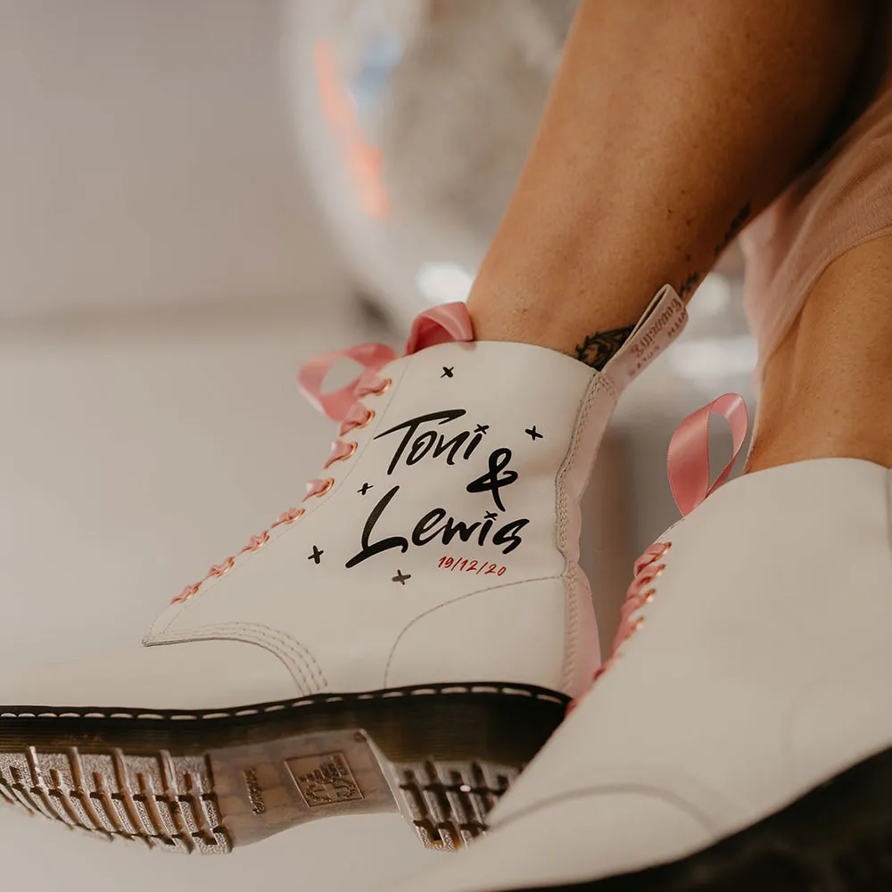 Crazy In Love Bride Custom Dr Martens