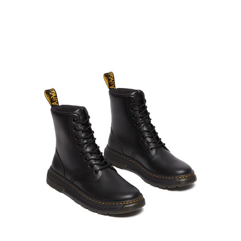 Crewson Unisex Boots- Black Classic Pull Up