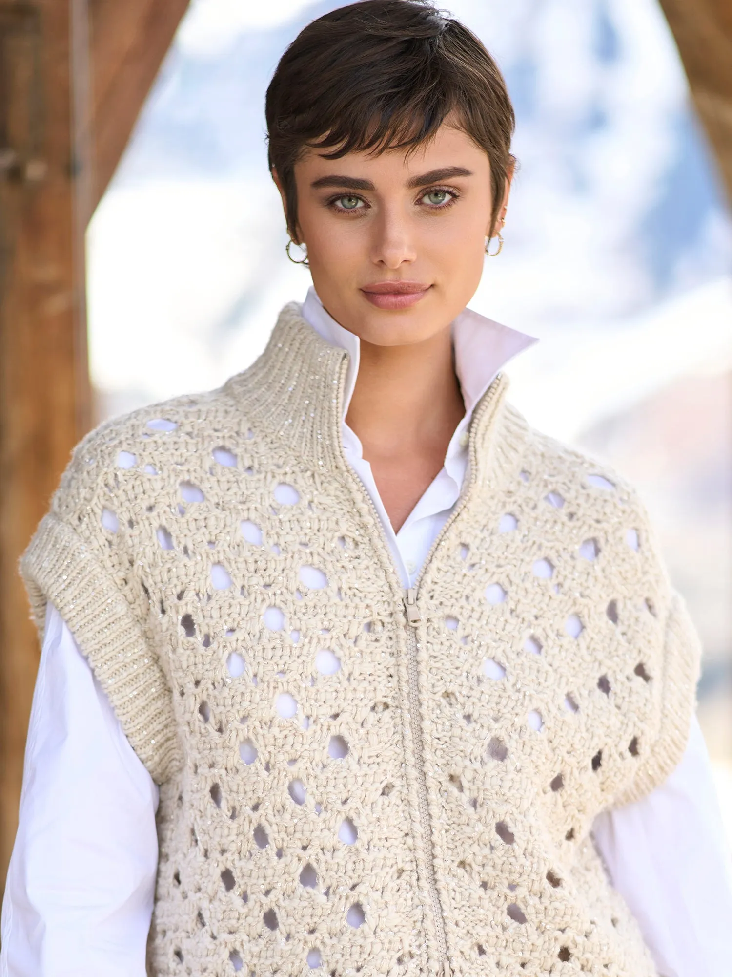 Crochet Zip Cardigan