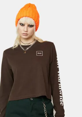 Domestic Long Sleeve Cropped Tee-