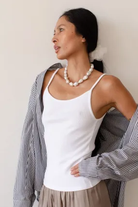 Donni The Rib Spaghetti Tank