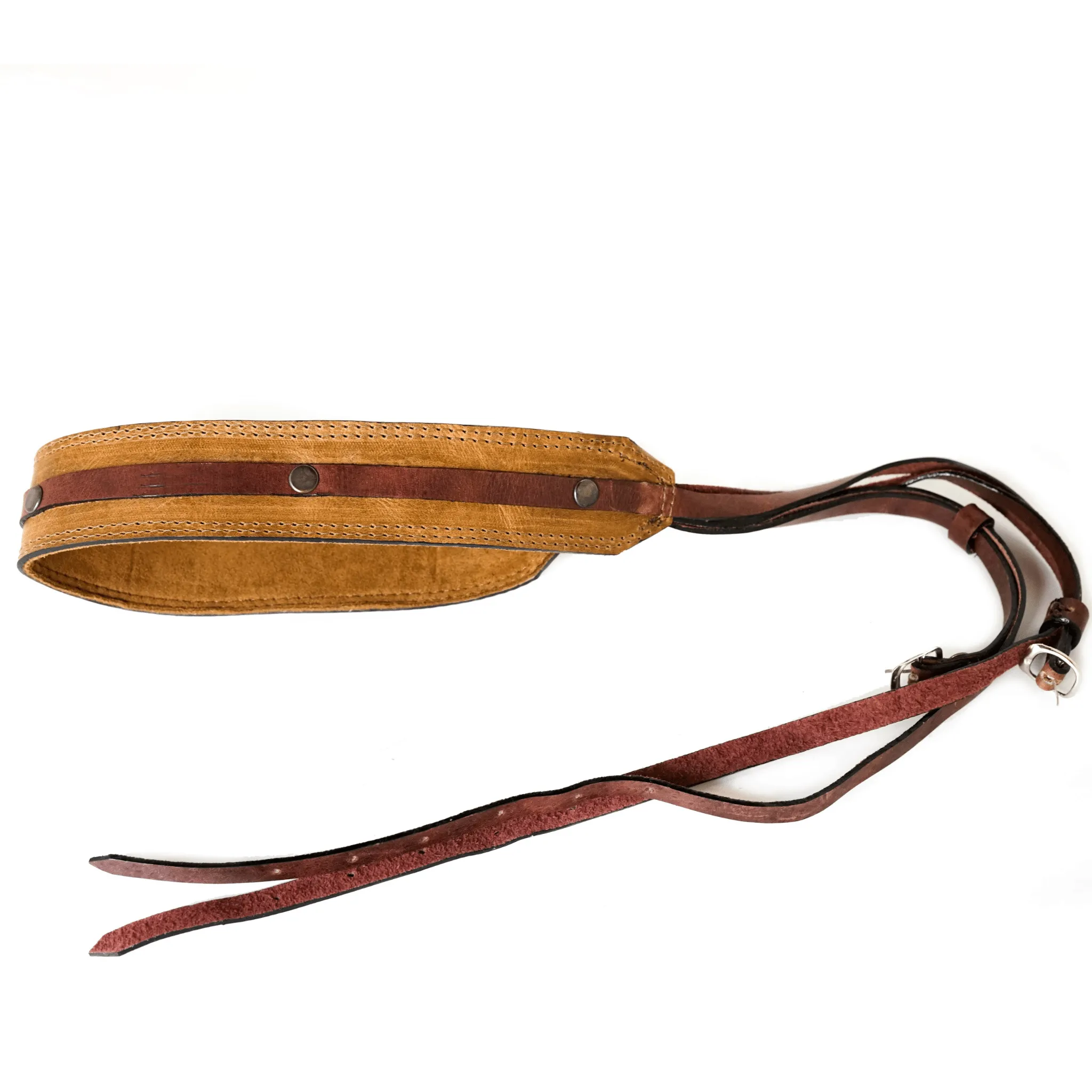 Dual Color Leather Camera Strap