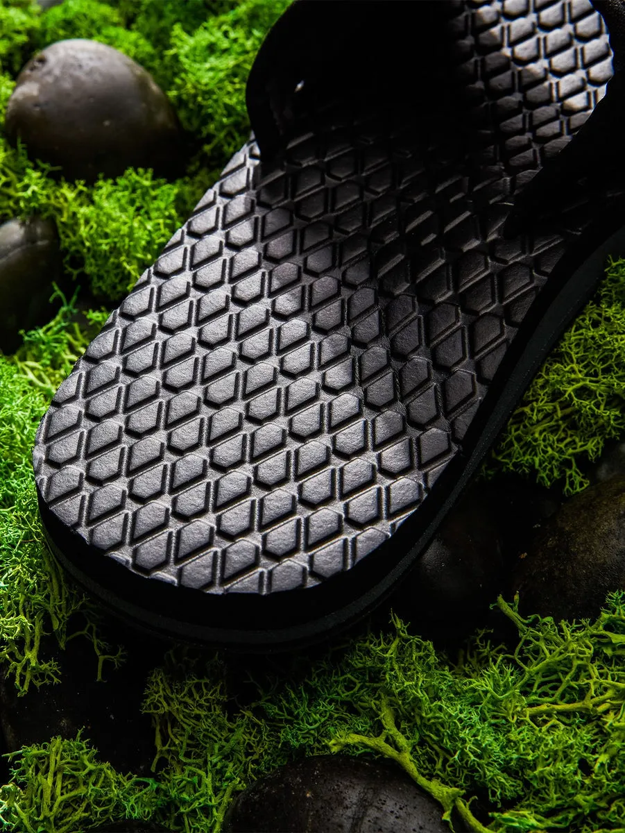Eco Recliner Slide Sandals - BLACK GREY