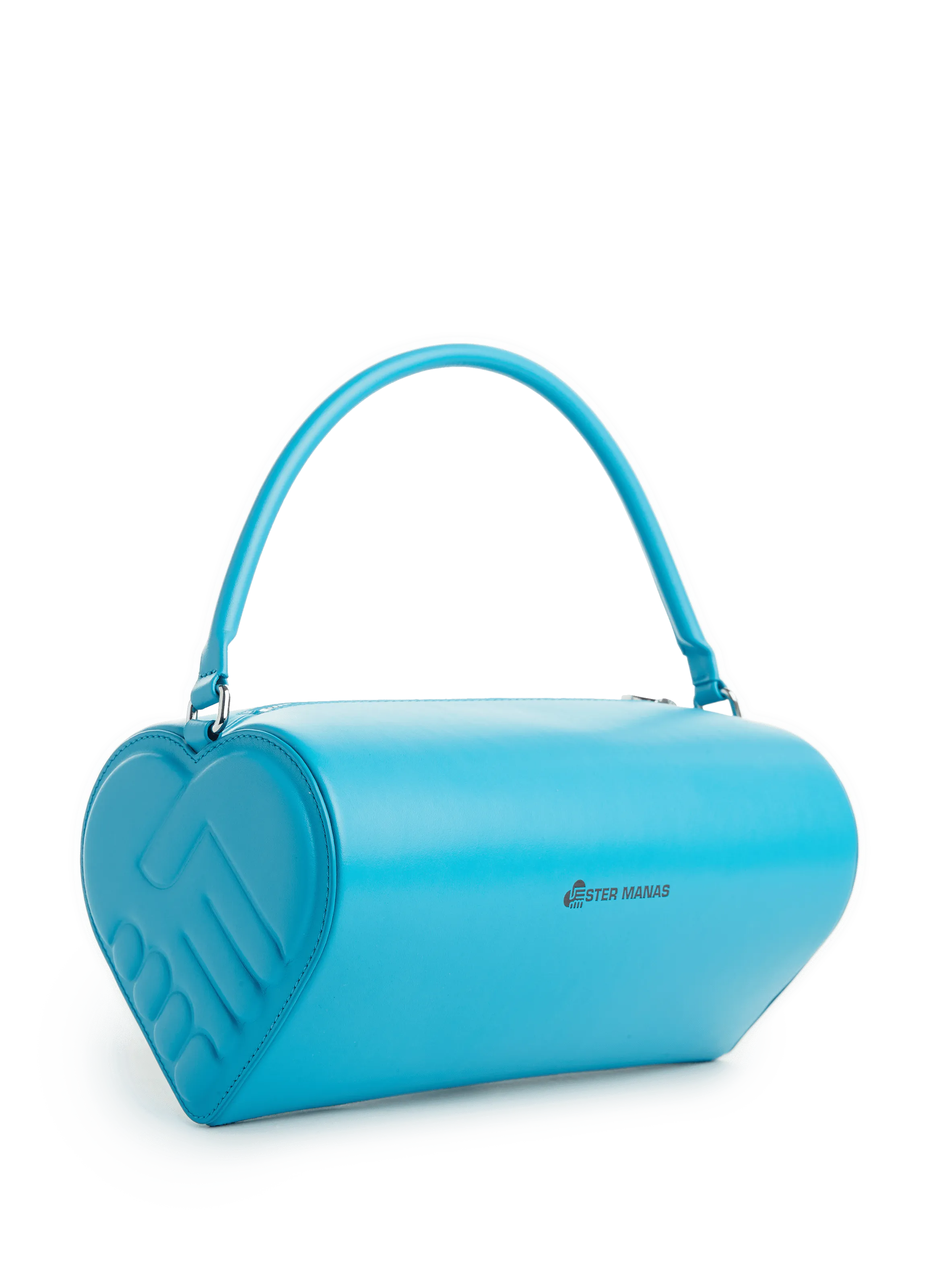 Ester manas  Leather baguette bag - Blue