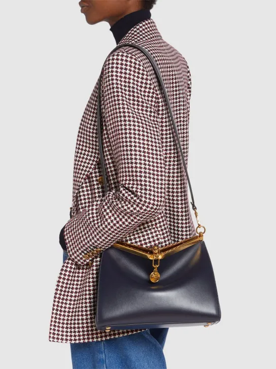 Etro   Medium Vela leather shoulder bag 