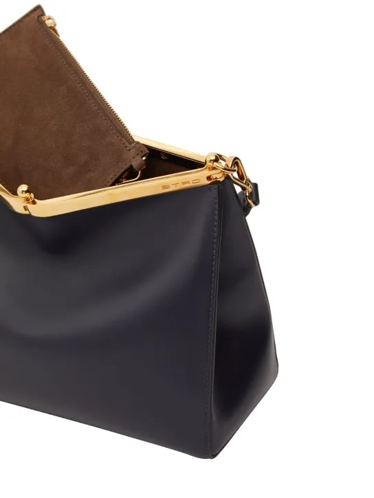 Etro   Medium Vela leather shoulder bag 