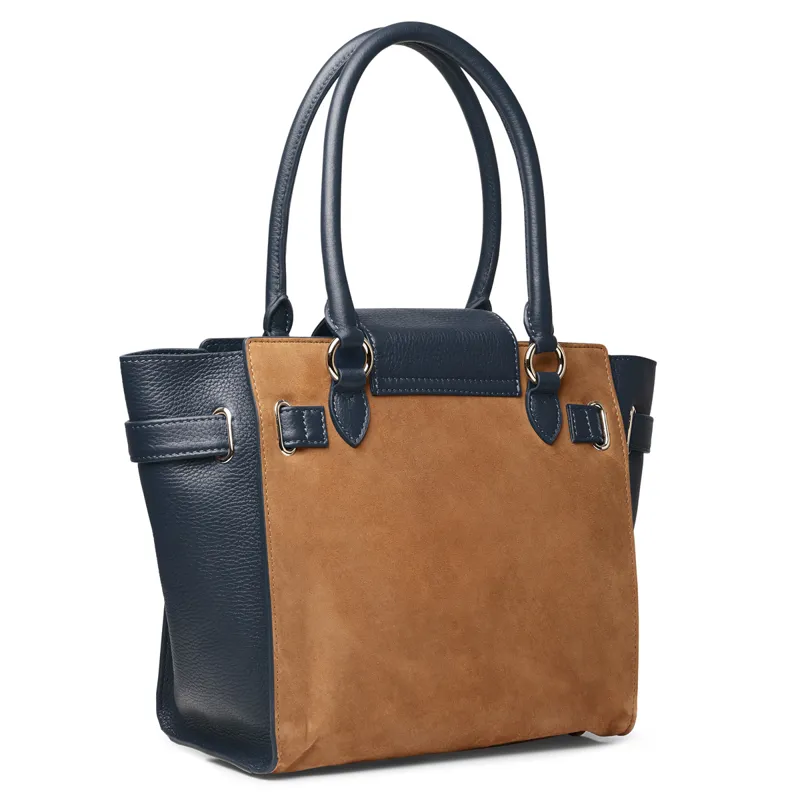 Fairfax and Favor Windsor Tote Bag - Tan/Navy