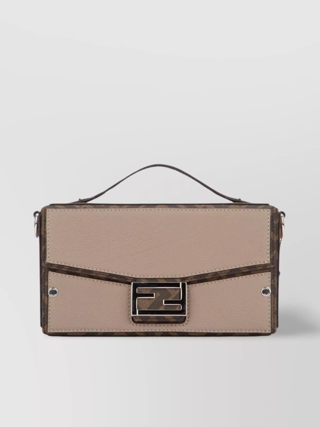 Fendi   Stitched chain strap shoulder bag