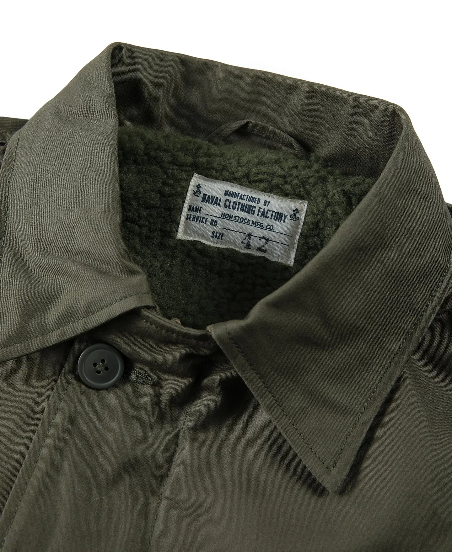 Final Version USN A-2 Deck Jacket (Polyester Lamb Wool)