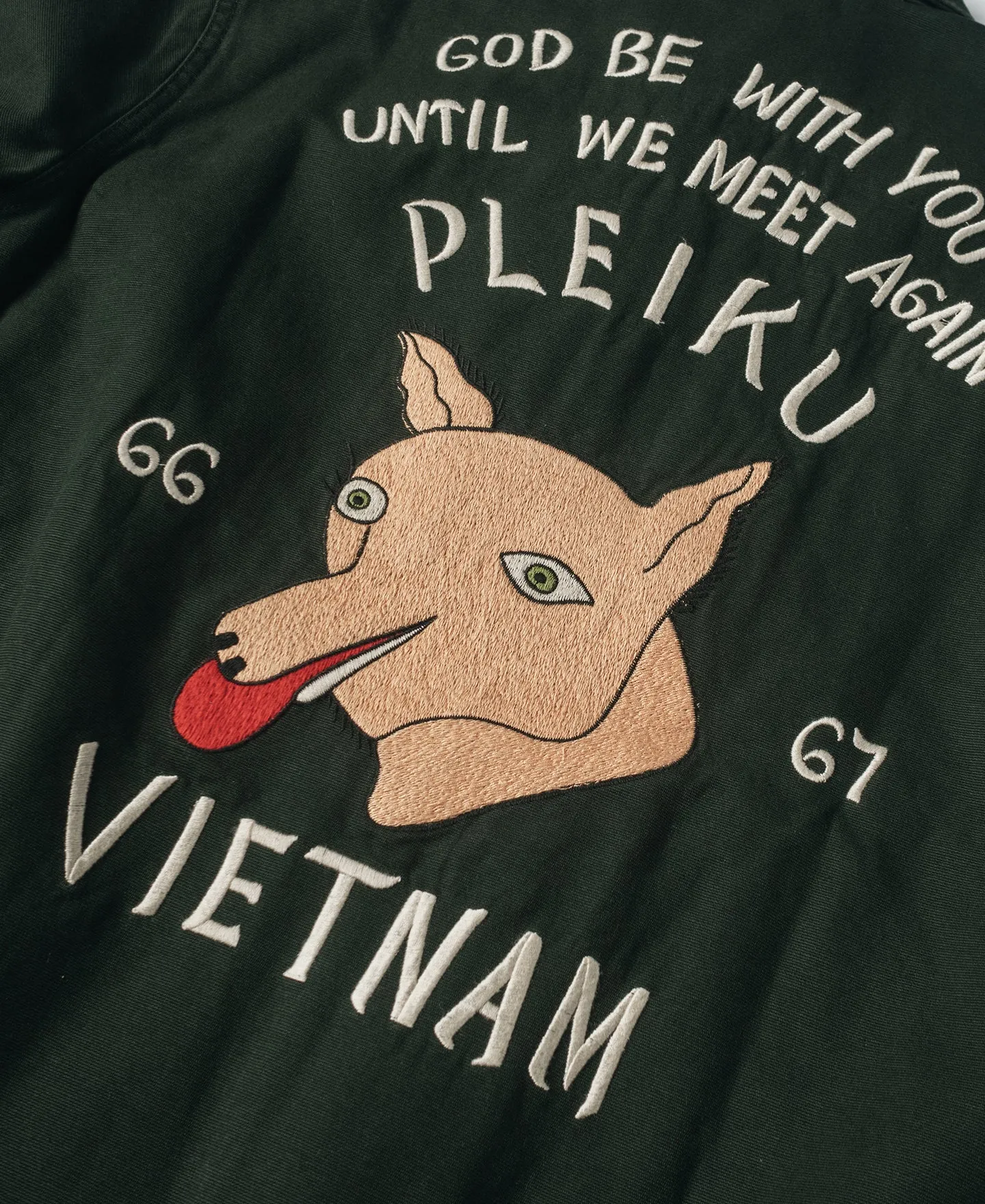 Fox Embroidery Vietnam Souvenir Jacket