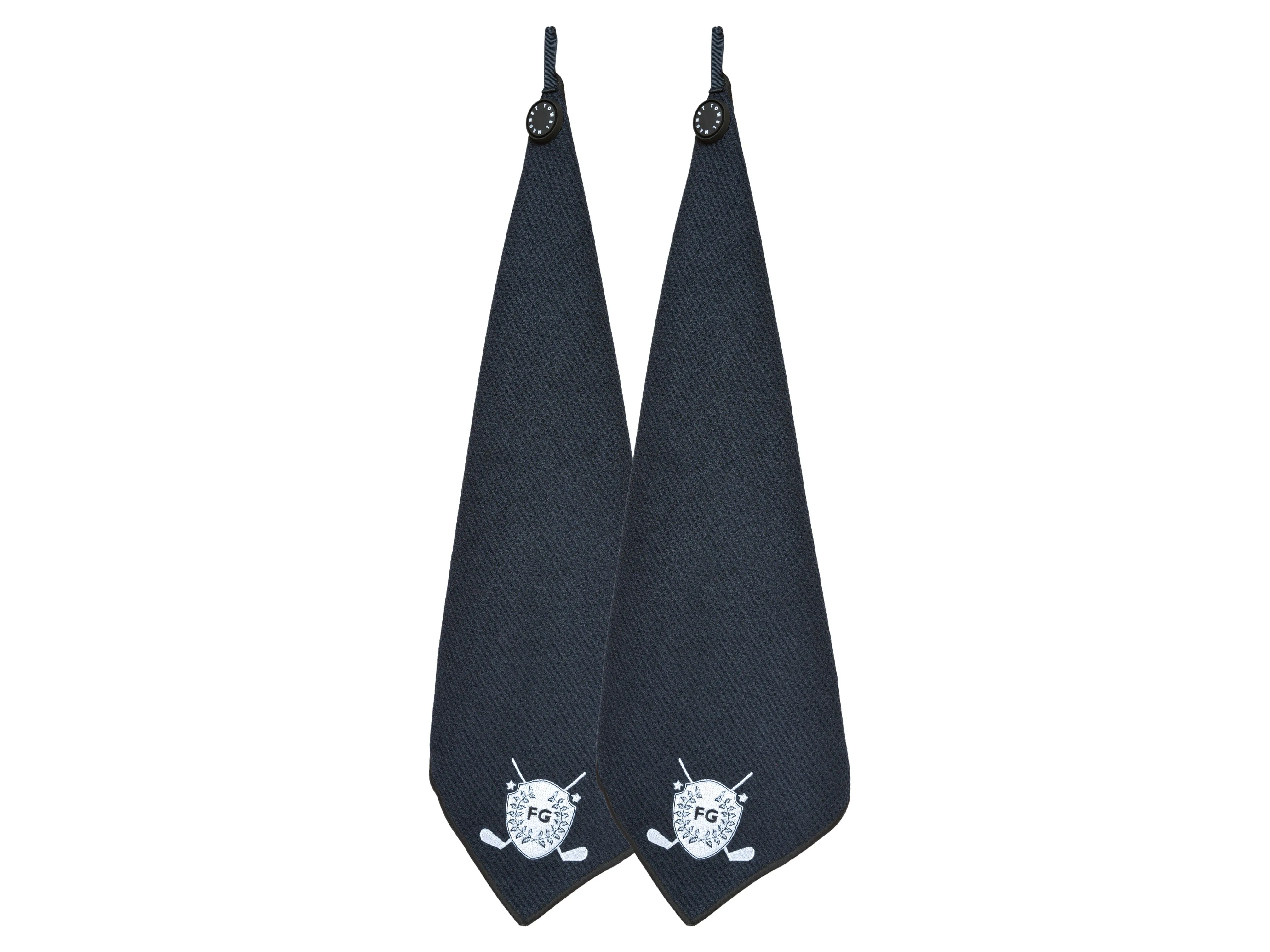 Fresco Golf Magnetic Towel Black 2-Pack