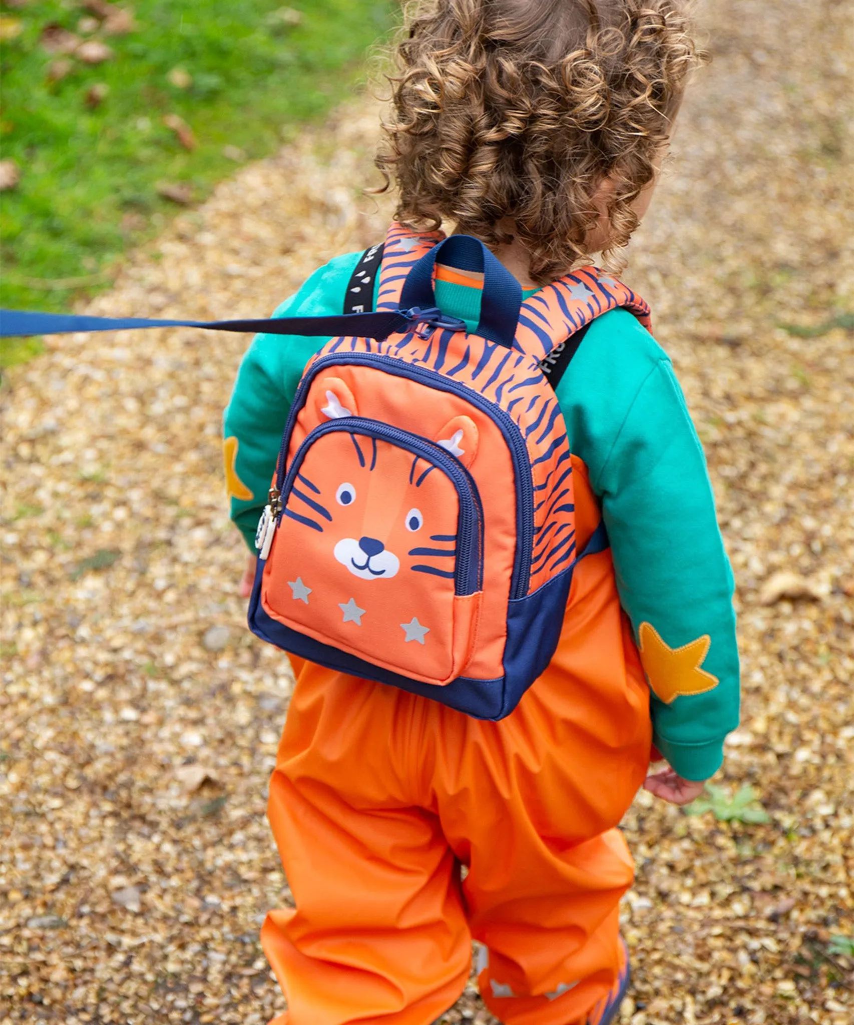 Frugi Little Adventurers Backpack - Salamander/Tiger