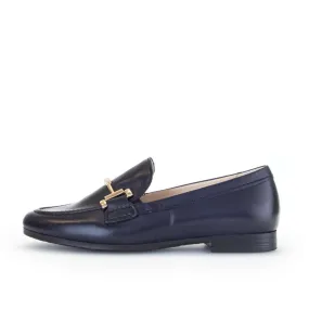 Gabor 42.432.56 Navy Leather Loafer