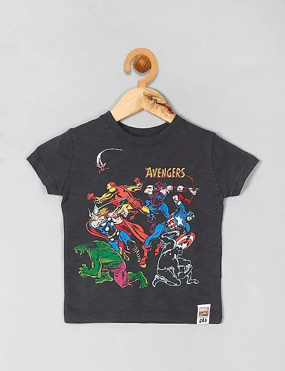 GAP Boys Black Marvel© Graphic T-Shirt