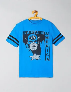 GAP Boys Blue Marvel© Graphic Short Sleeve T-Shirt